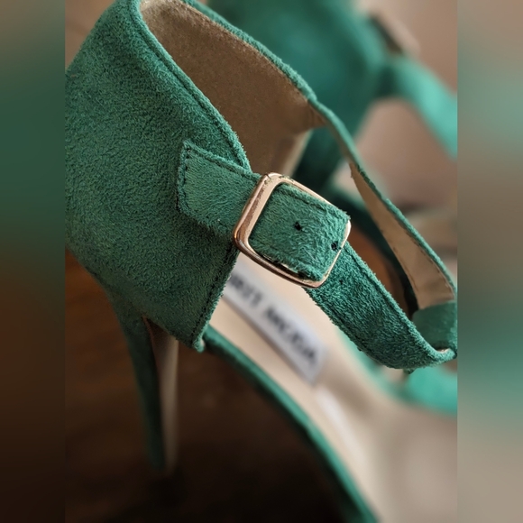 SPIRIT MODA SZ 8.5 GREEN STILETTO HEELS - Picture 2 of 6